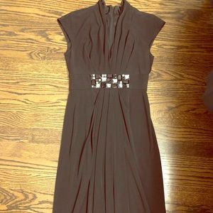Maggy London black midi dress